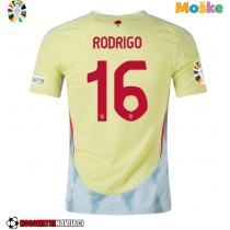 Moške Nogometnih dresov Španija Rodri Hernandez #16 Gostujoči EP 2024 Kratki rokavi